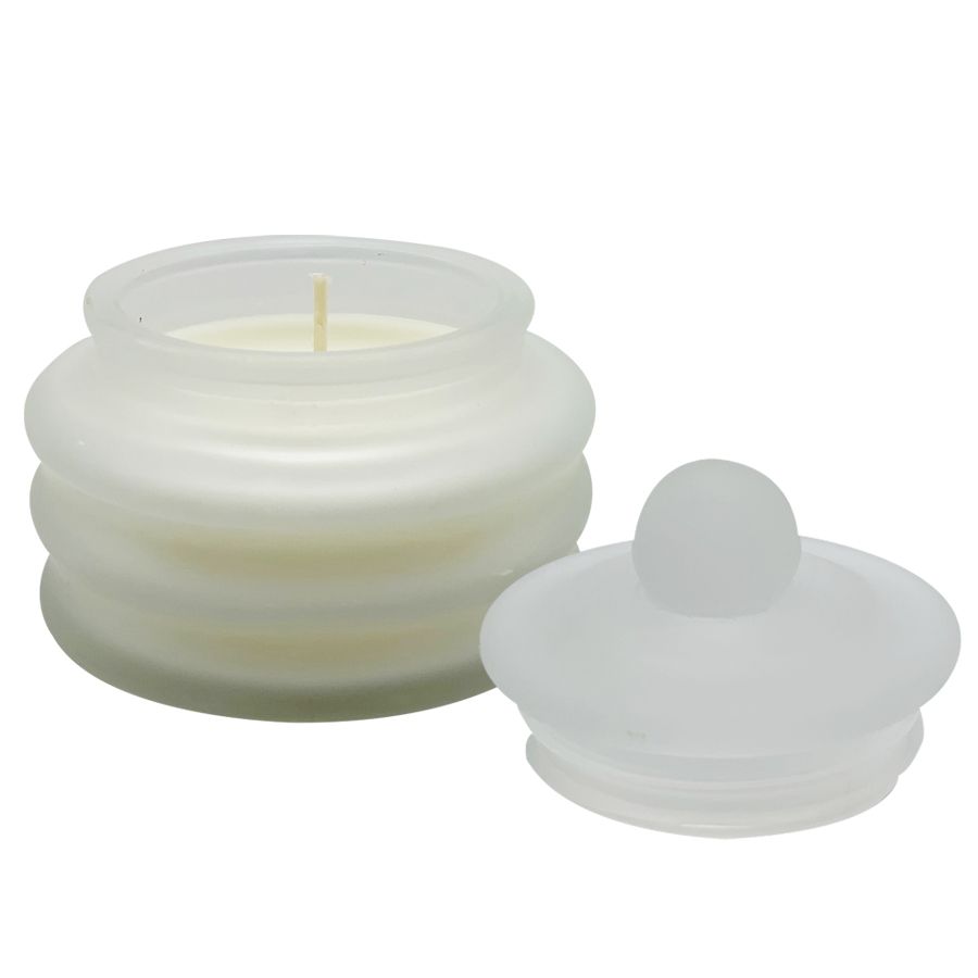 Cypress and Fir Candle in Frosted Glass Mini Pot