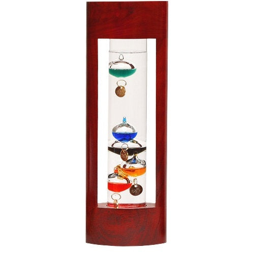 Wood Encased Galileo Thermometer