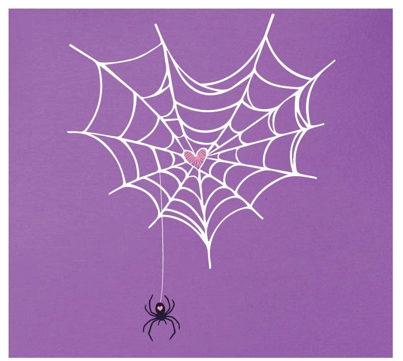 Girls Heart Spider Web Tee