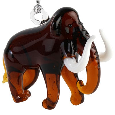 Handblown Glass Woolly Mammoth Ornament 2