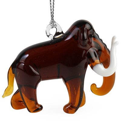 Handblown Glass Woolly Mammoth Ornament 3