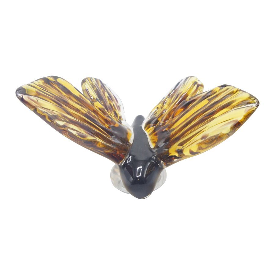 Handcrafted Glass Monarch Butterfly Paperweight