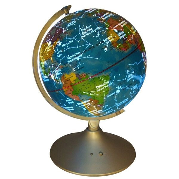 2-In-1 Illuminated Earth and Constellation Globe