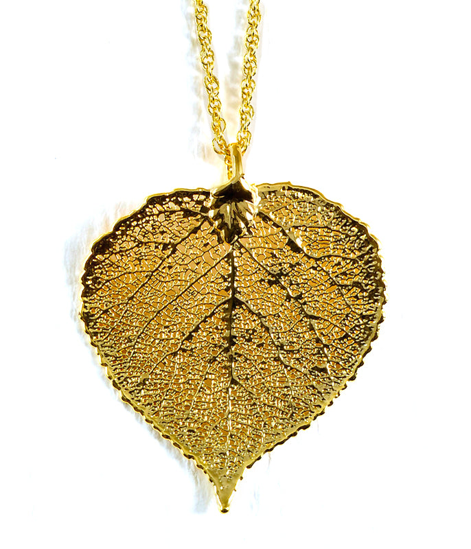 Gold Plated Leaf Necklaces
