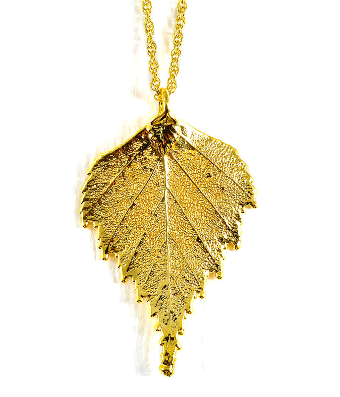 Gold Plated Leaf Necklaces