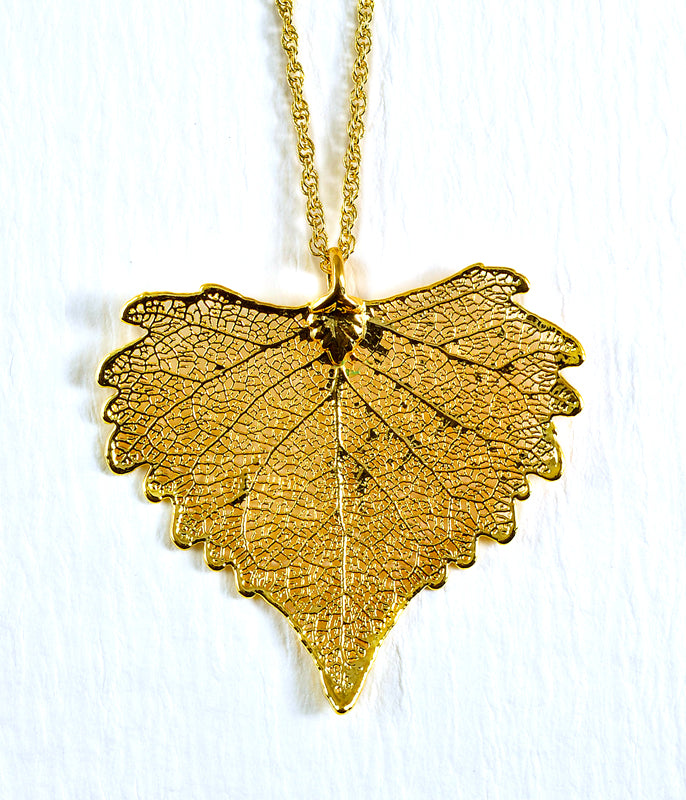 Gold Plated Leaf Necklaces