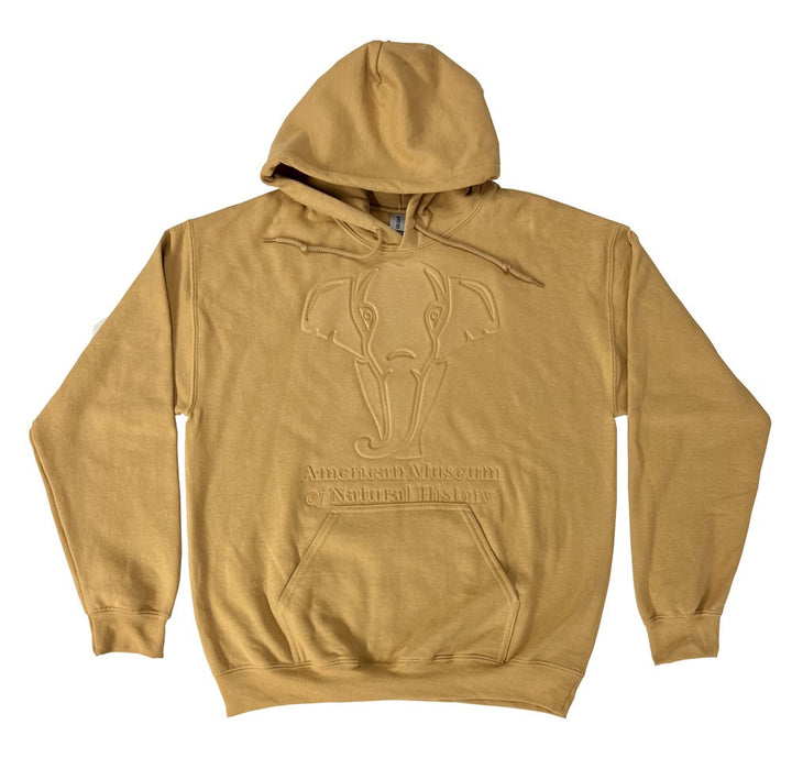 Adult AMNH Gold Embossed Elephant Hoodie