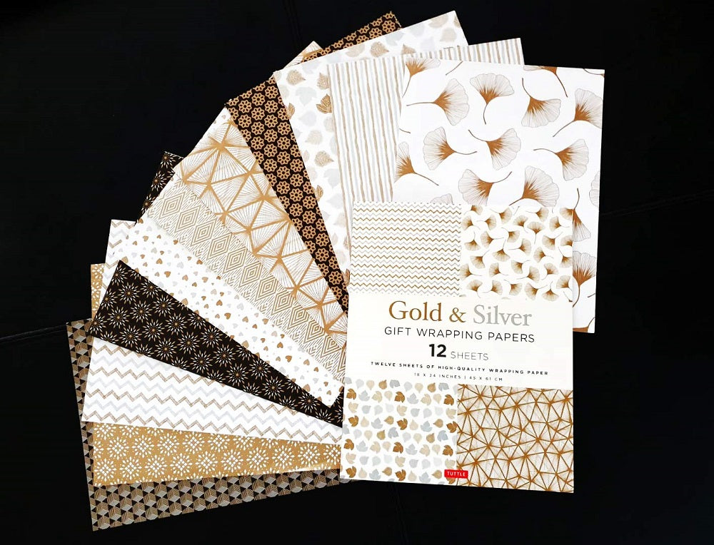 Gold and Silver Gift Wrapping Papers