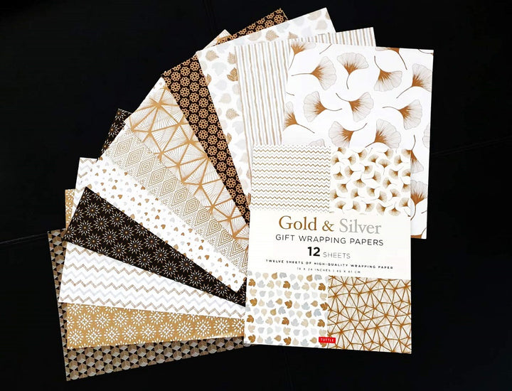 Gold and Silver Gift Wrapping Papers