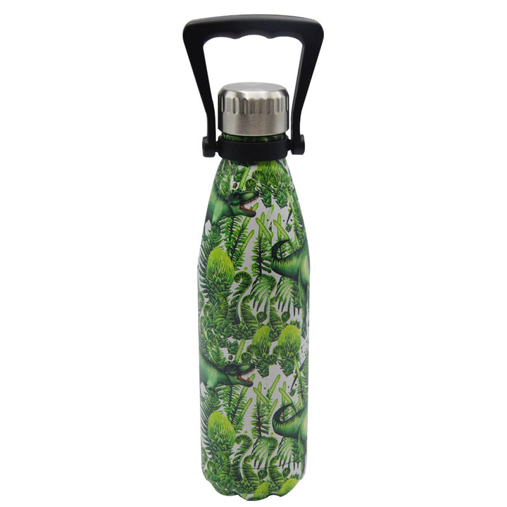 Green T. Rex Print Stainless Steel Water Bottle