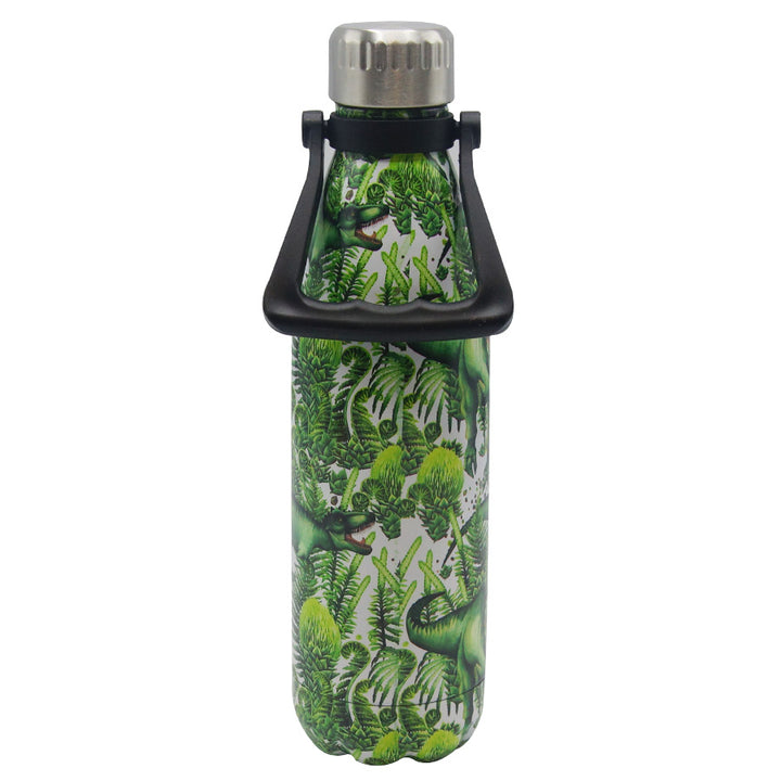 Green T. Rex Print Stainless Steel Water Bottle