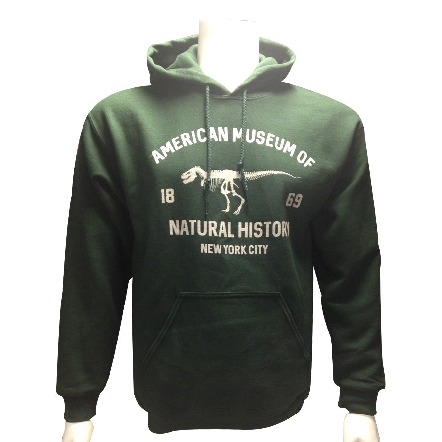 Adult Museum Logo Forest Green Fleece Hoodie