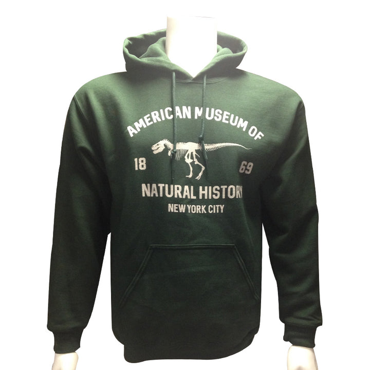 Adult Museum Logo Forest Green Fleece Hoodie