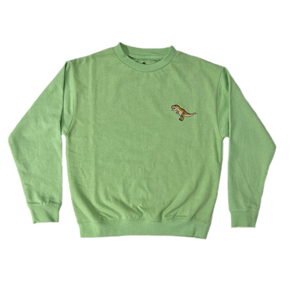 Youth Apple Green Dino Sweatshirt