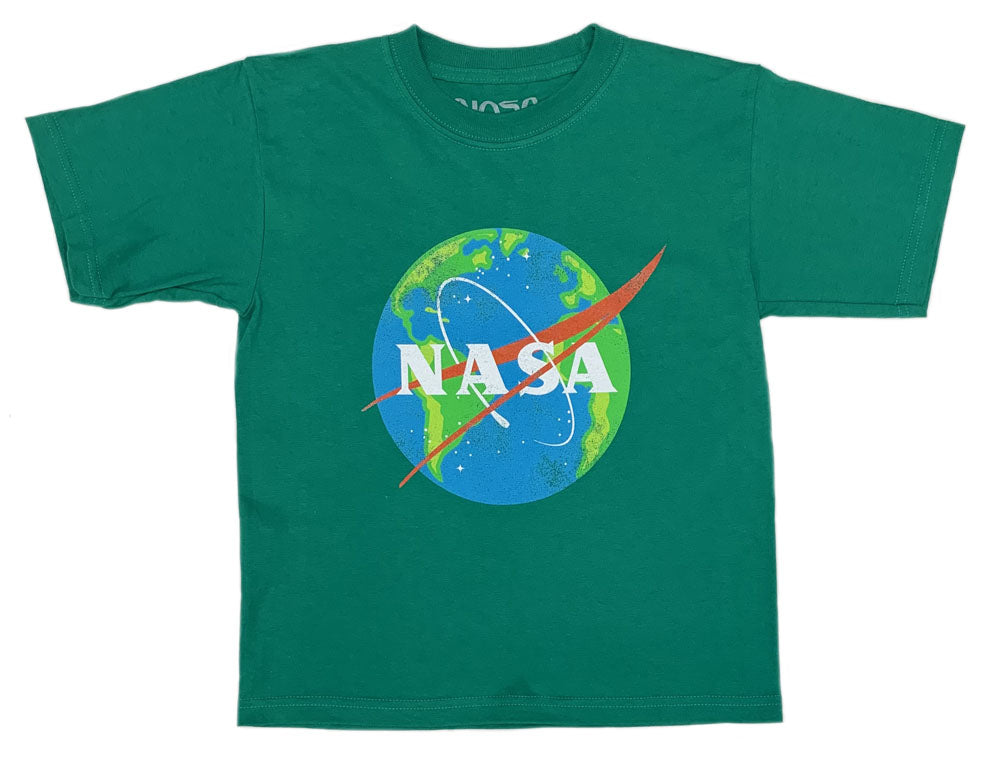 Youth Green NASA Earth T-Shirt