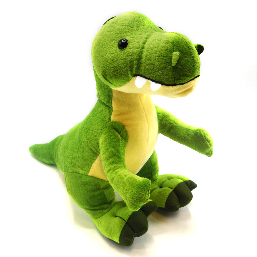 13 Inch Textured Plush Green T. Rex