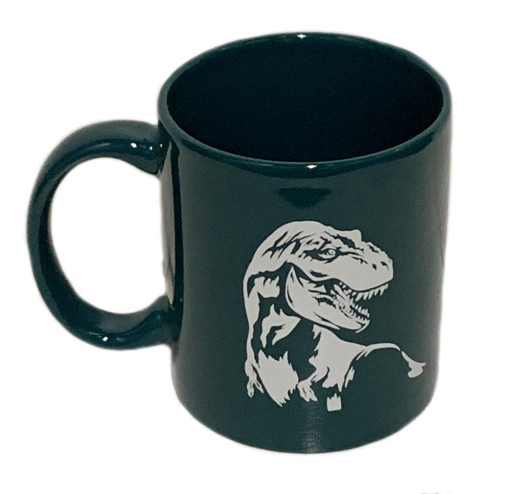 AMNH Green Ceramic T.Rex Mug