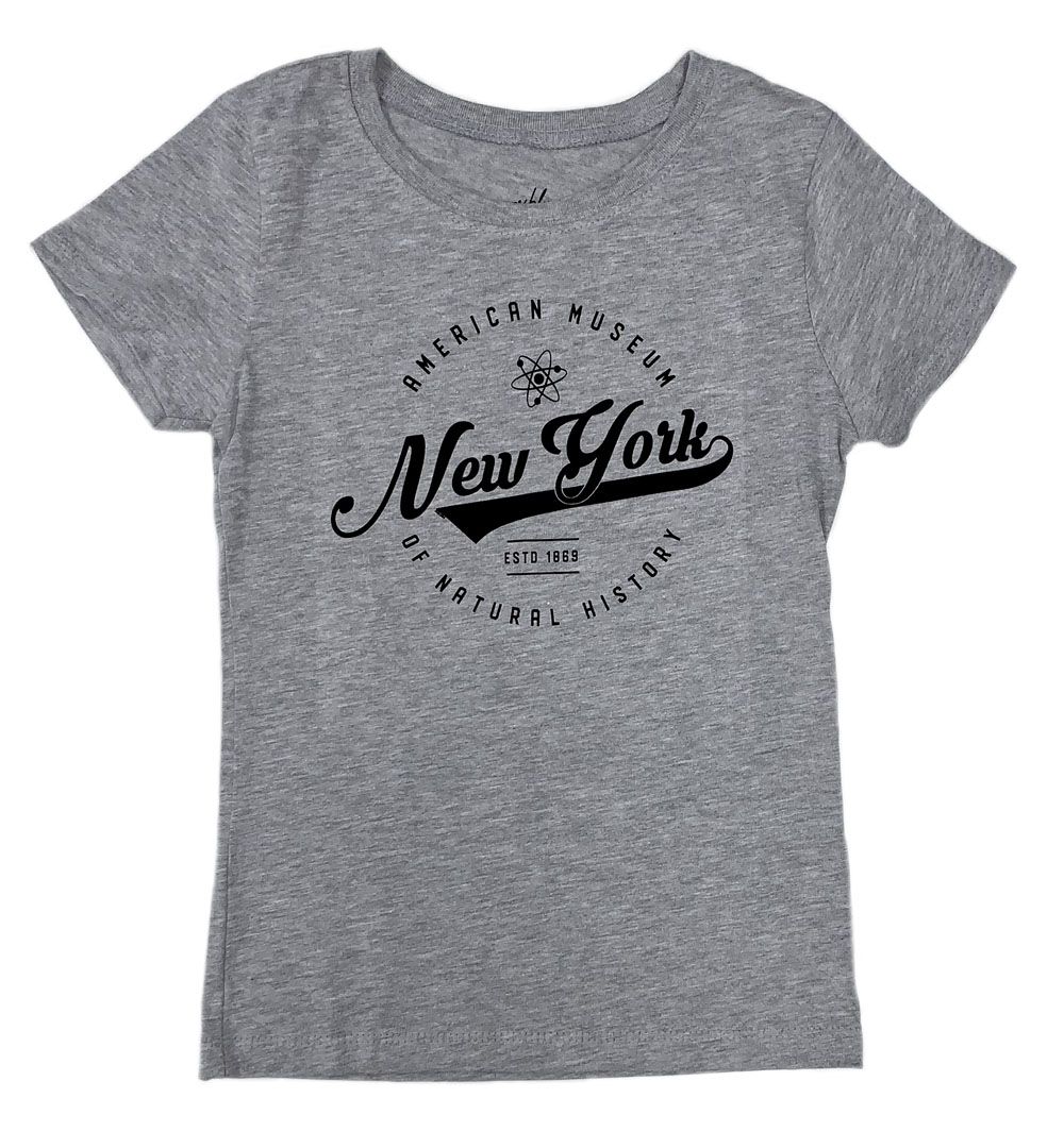 Youth Grey AMNH New York Atom T-Shirt