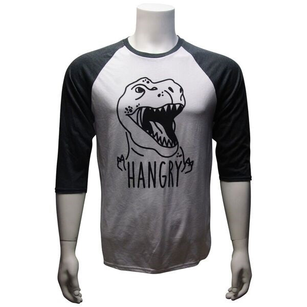 Adult Hangry T. Rex Raglan Shirt