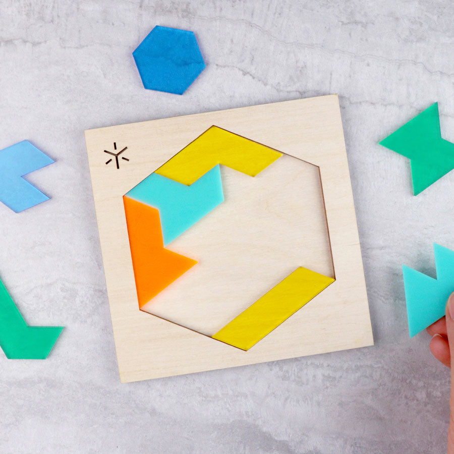 Funhouse Hexiamond Puzzle