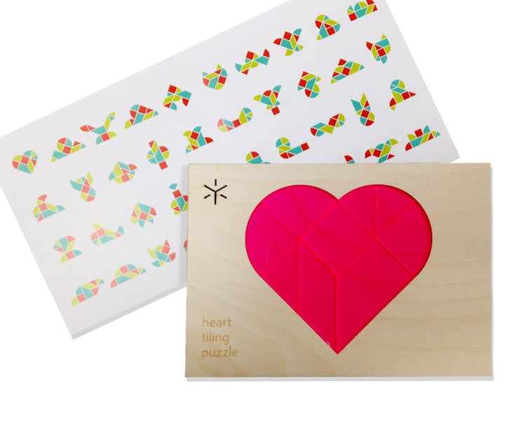 Heart Tangram Tiling Puzzle