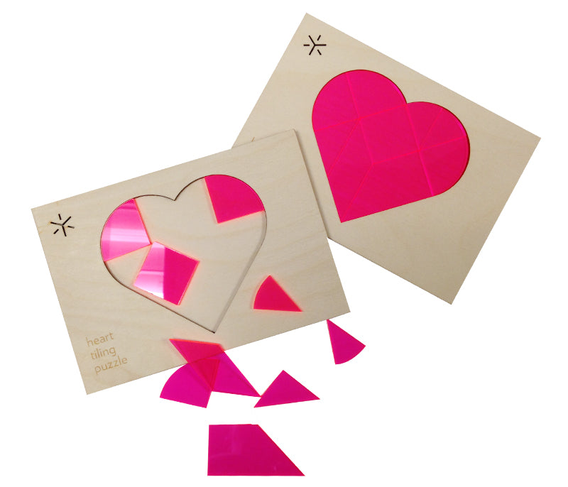 Heart Tangram Tiling Puzzle