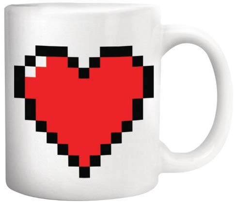 Pixel Heart Heat Changing Mug