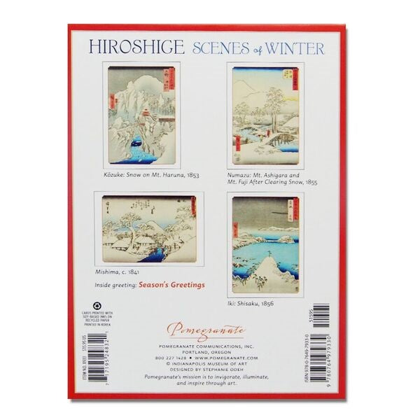 Hiroshige Scenes of Winter Holiday Card Assortment