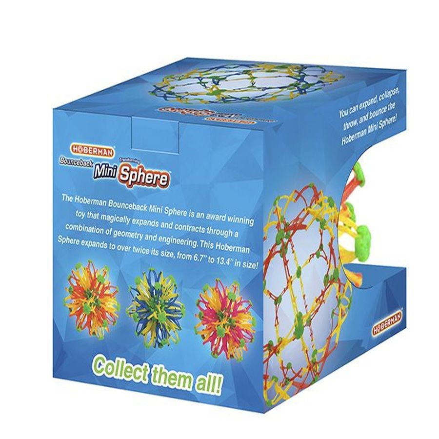 Hoberman Bounceback Mini Sphere box back