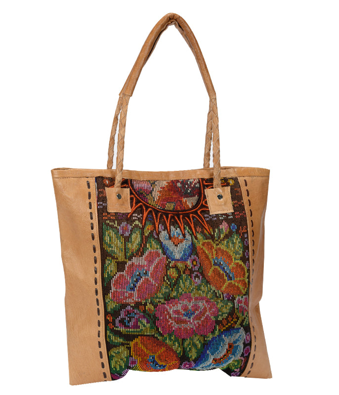 Huipile & Leather Tote
