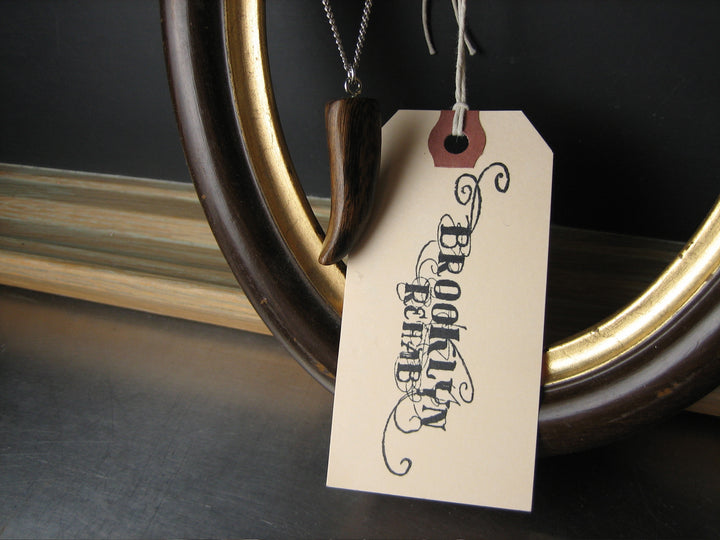Wooden Horn Necklace