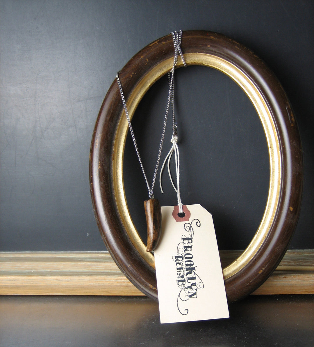 Wooden Horn Necklace