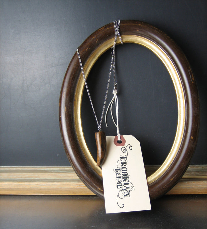 Wooden Horn Necklace