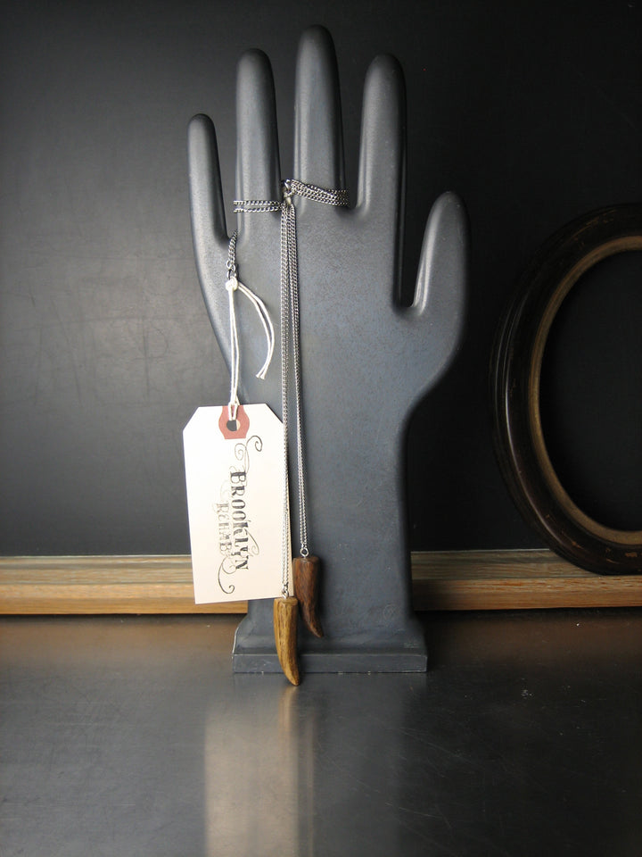 Wooden Horn Necklace