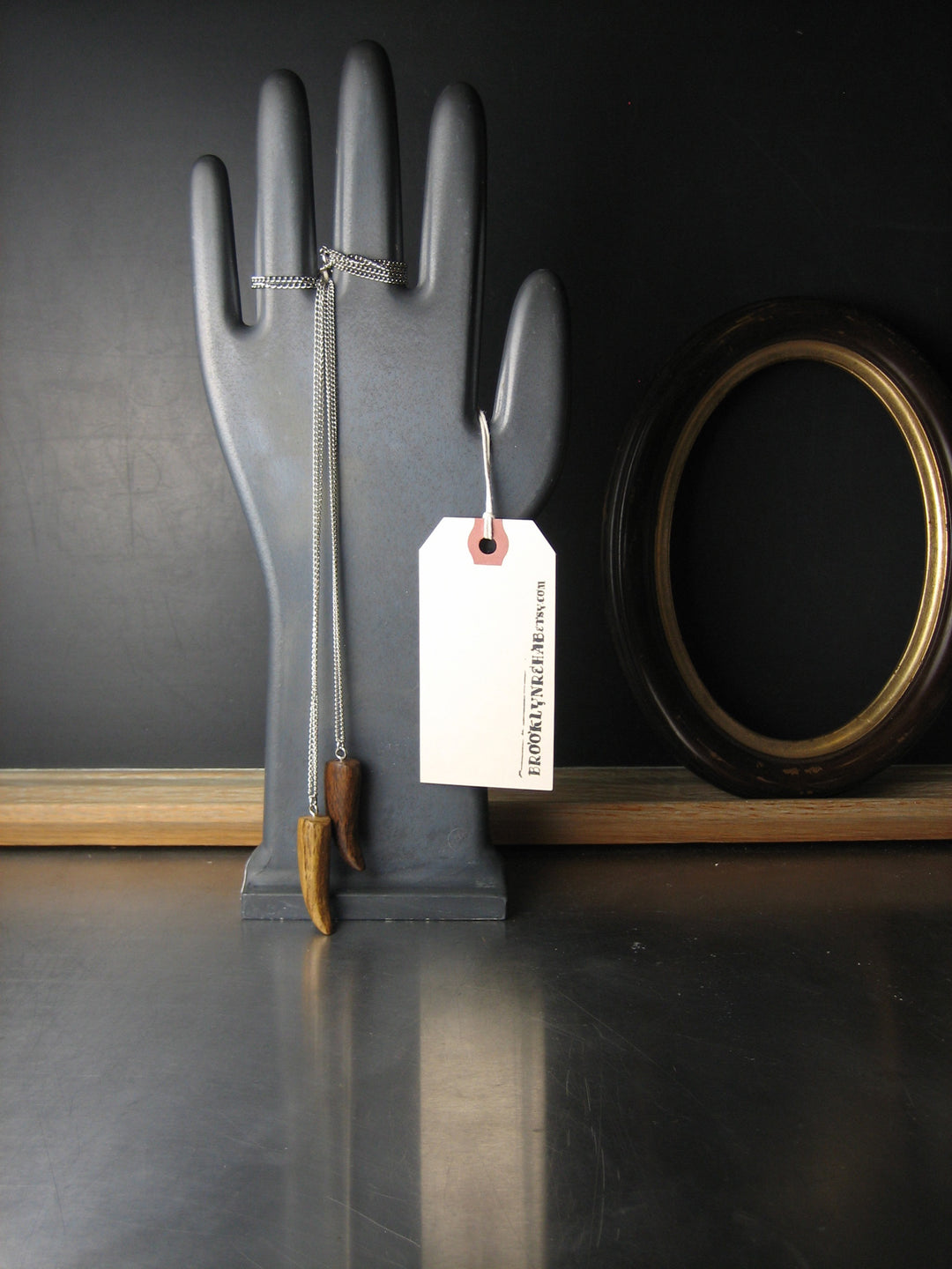 Wooden Horn Necklace