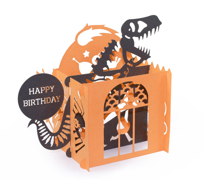 3-D American Museum of Natural History Birthday Card