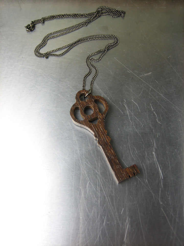 Wooden Key Necklace