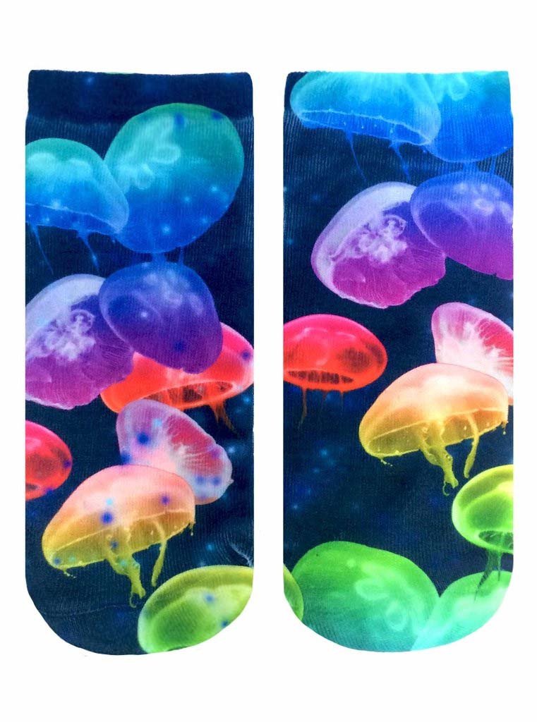 Unisex Rainbow Jellyfish Crew Socks