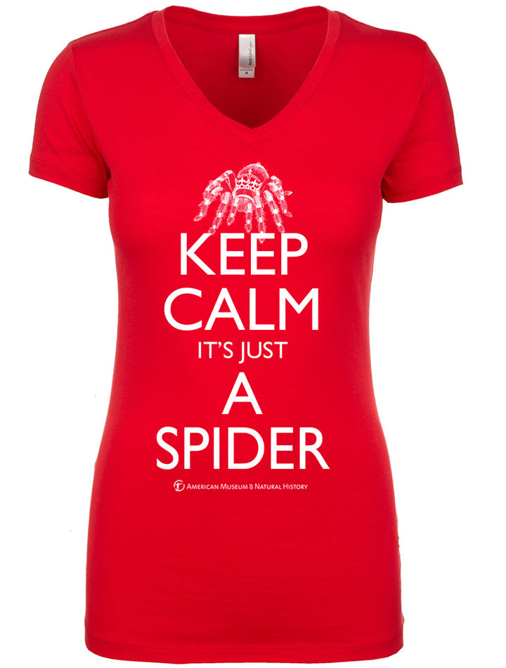 Junior's ''Keep Calm It's Just a Spider'' V-Neck