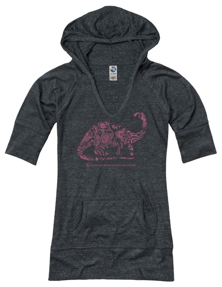 Junior's V-Neck AMNH Dino Hoodie