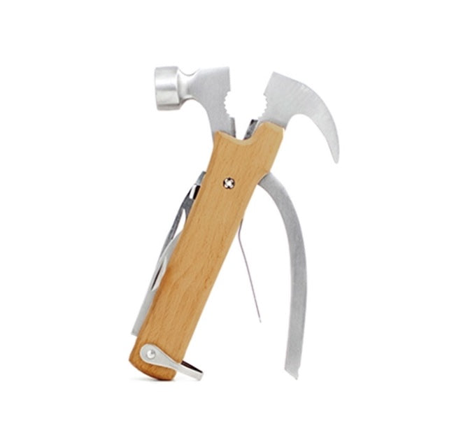 Kikkerland 10 in 1 Pocket Compact Stainless Steel Multi-Tool for Outdoors