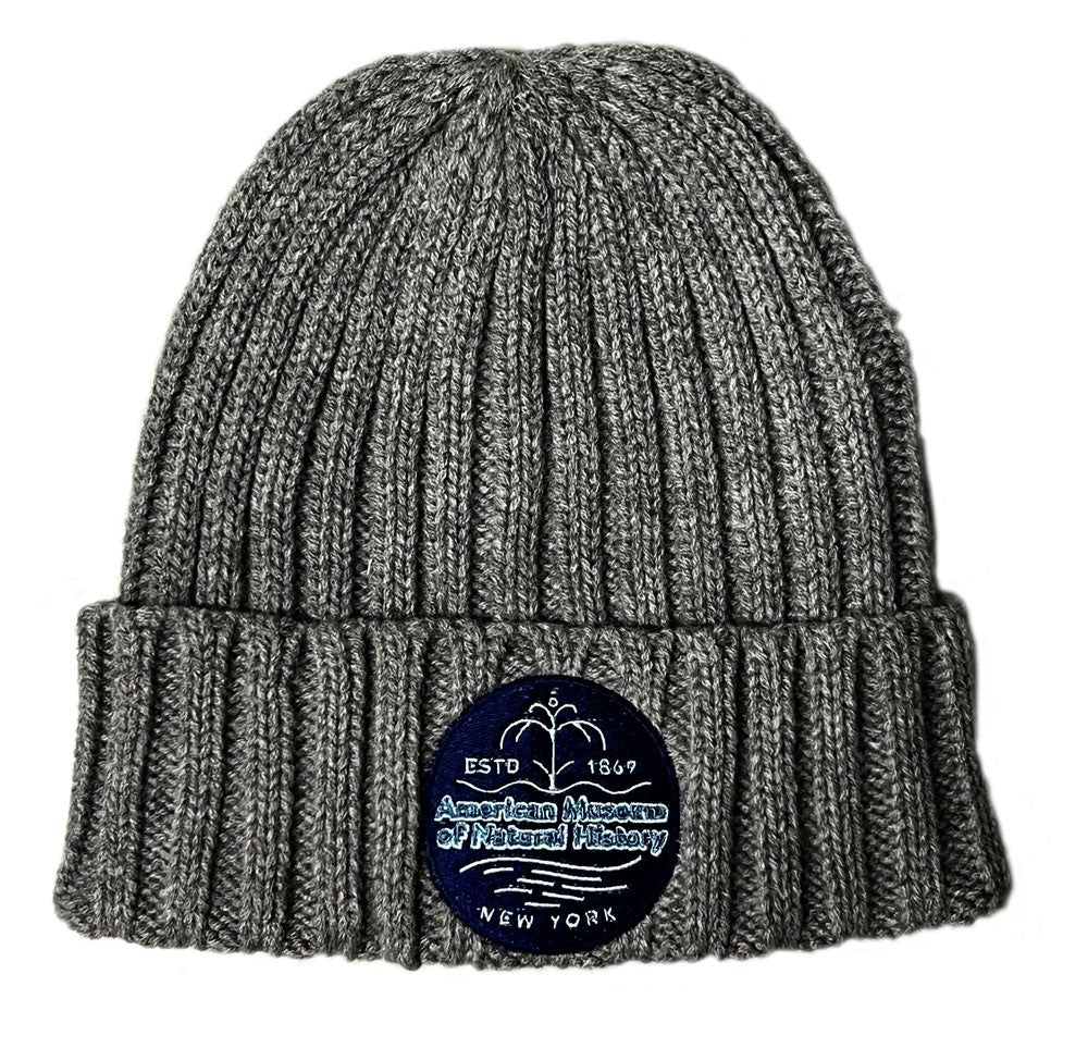 AMNH Blue Whale Spray Knit Beanie