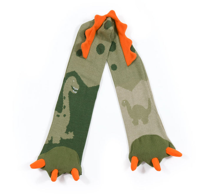 Youth Knit Dinosaur Scarf