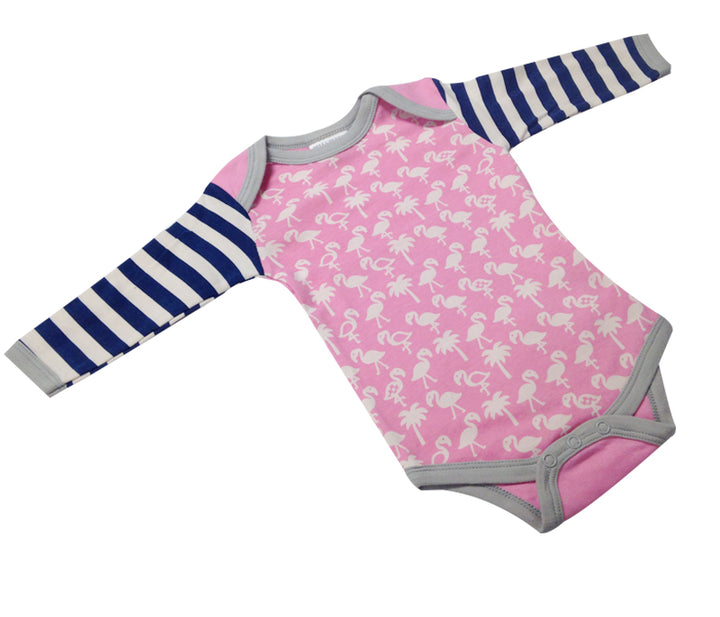 Knit Organic Flamingo Onesie