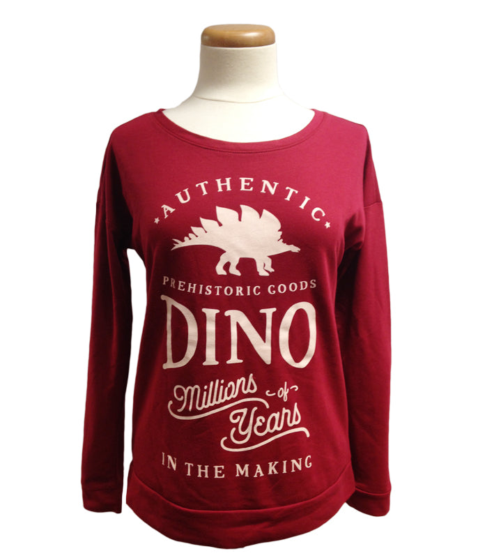 Ladies Authentic Prehistoric Goods Dino Long Sleeve
