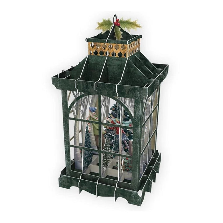 3D Holiday Lantern Greeting Card