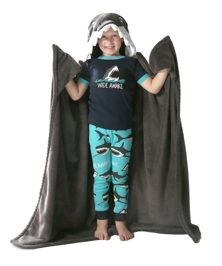 Shark Critter Kids Fleece Blanket