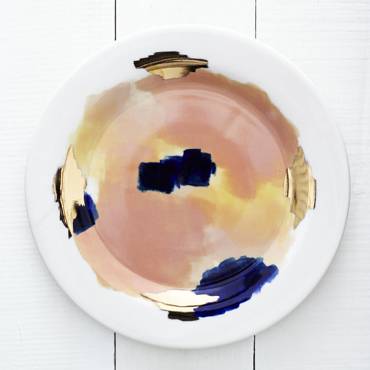 Canyon Series: Bryce Hand Painted Porcelain Salad Plate with 14K Gold Luster