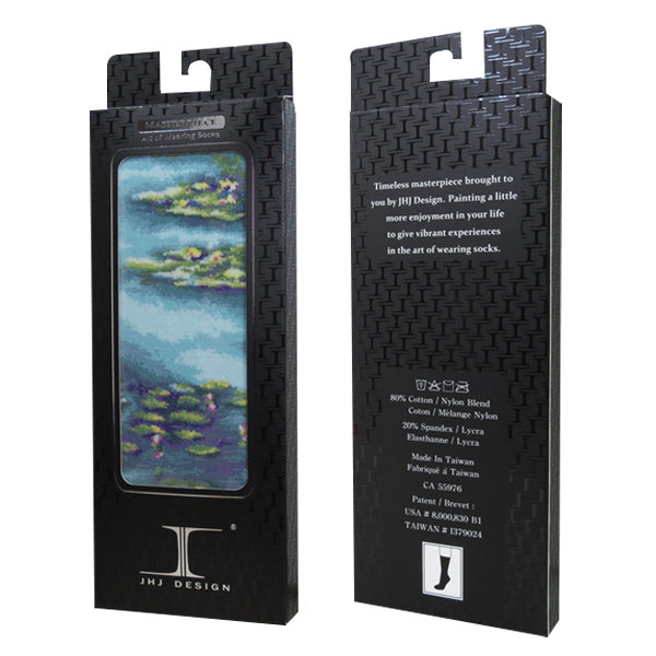 Monet Water Lily Pond, Masterpiece Socks