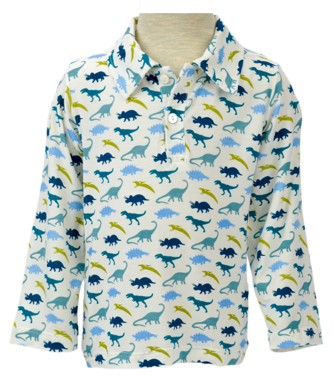 Long Sleeve Dino Polo